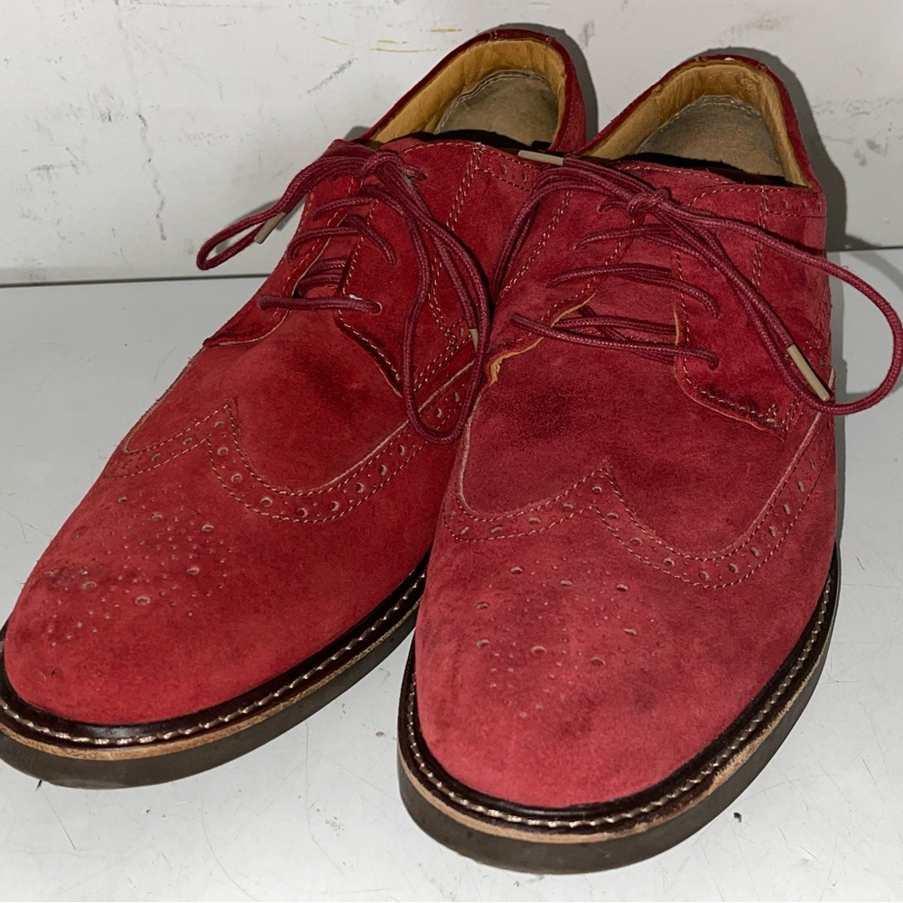 Sperry Gold Cup Red suede Bellingham Wingtip. Sz 12.